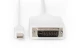 Digitus Kabel adapter Displayport 1080p 60Hz FHD Typ miniDP/DVI-D (24+1) M/M biały 2m