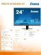 IIYAMA Monitor 24 cale XU2495WSU-B7 IPS,16:10,300cd,4ms,HDMI,DP,3xUSB(3.2),  1xUSB-c,2x2W,FlickerFree